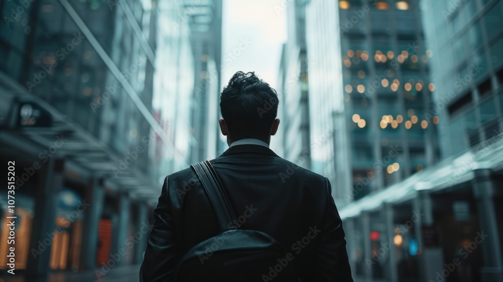 Businessman walking in an urban environment, modern architecture, cityscape background, professional attire, looking forward Urban lifestyle, corporate atmosphere, city life Businessman walking in an urban environment, modern architecture, cityscape background, professional attire, looking forward Urban lifestyle, corporate atmosphere, city life