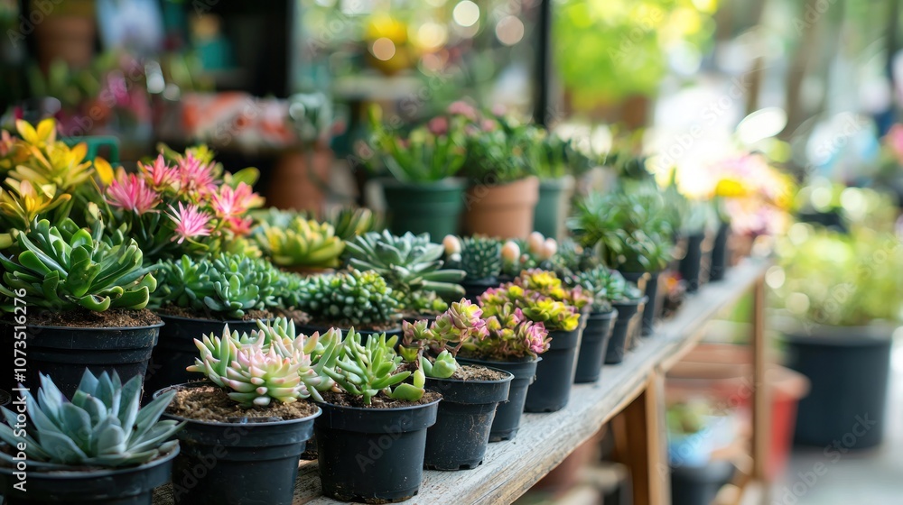 Fototapeta premium Local Flora: Decorate with native plants to highlight local biodiversity.