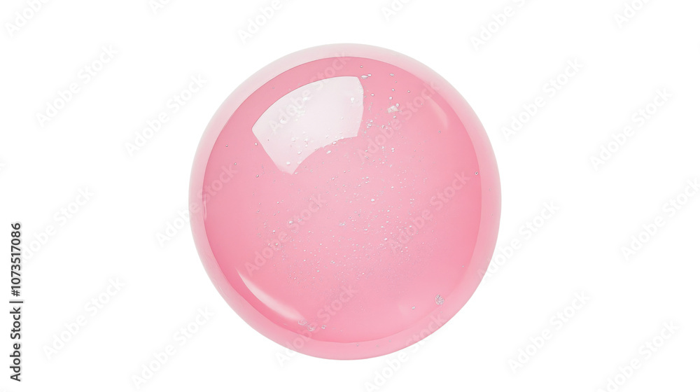 Obraz premium Single soap bubble transparent background