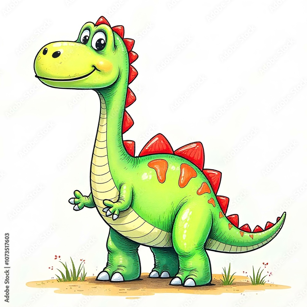 Obraz premium dinosaur drawing 1