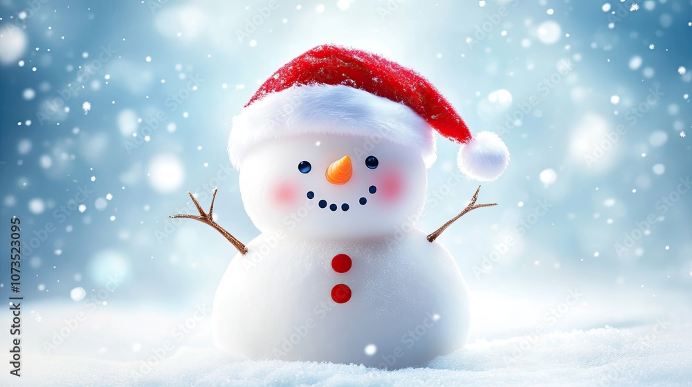Playful snowman in a Santa hat, surrounded by snow, with a joyful winter atmosphere and holiday cheer in the background. --chaos 25 --ar 16:9 --v 6.1 Job ID: 66d22ea6-cb70-4047-8687-b90ba0a4f3bc Playful snowman in a Santa hat, surrounded by snow, with a joyful winter atmosphere and holiday cheer in the background. --chaos 25 --ar 16:9 --v 6.1 Job ID: 66d22ea6-cb70-4047-8687-b90ba0a4f3bc