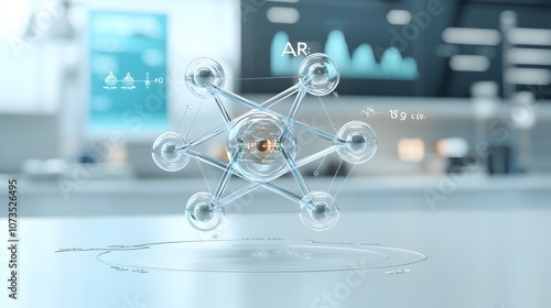 and highly detailed 3D atomic model showcasing the internal structure of an atom with clearly visible layered orbits surrounding a distinct nucleus photo