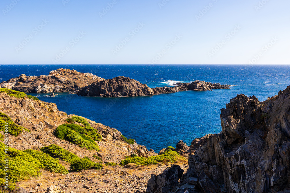 Fototapeta premium Landscape of Cap de Creus near Cadaqués on the Costa Brava, Spain
