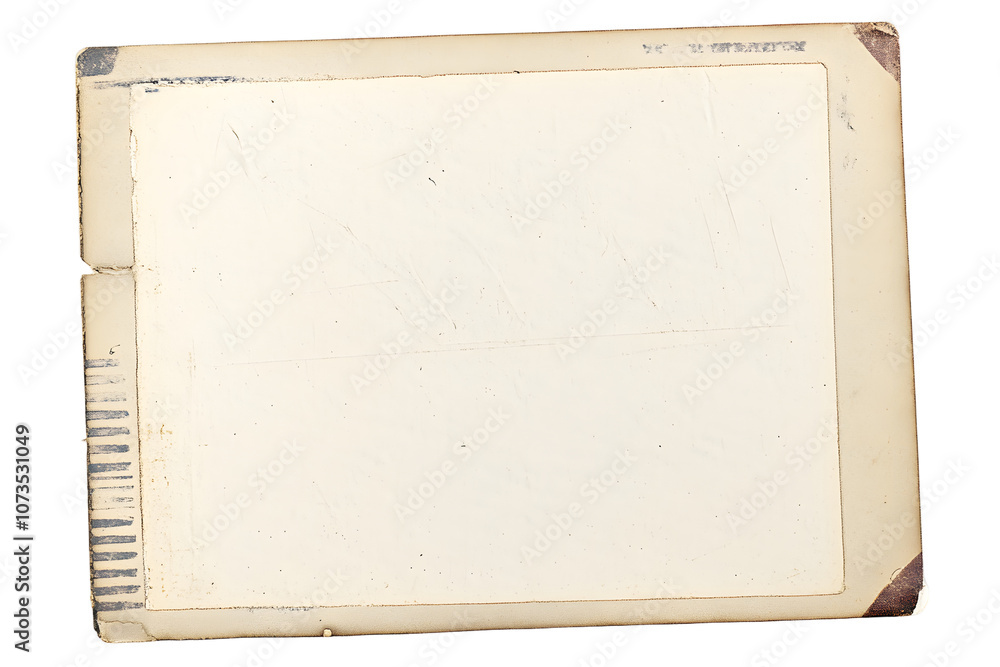 old photo frame texture png isolated picture postcard border