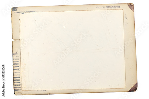 Obraz na płótnie old photo frame texture png isolated picture postcard border w salonie