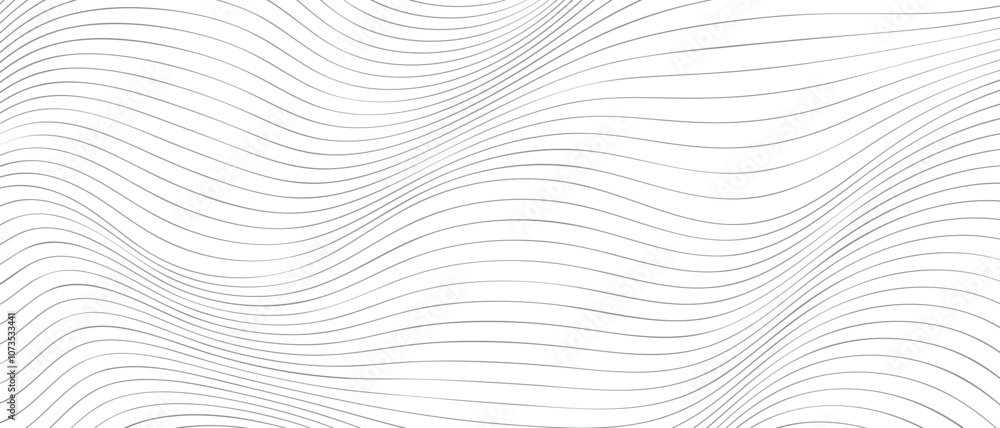 Minimal abstract geometric background with wavy thin lines pattern Minimal abstract geometric background with wavy thin lines pattern