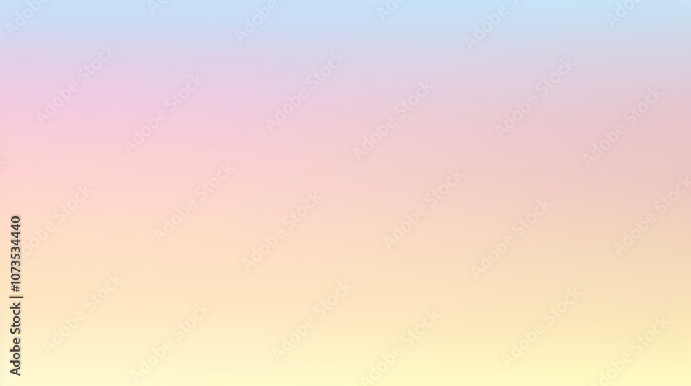 Naklejka premium Color gradient background, abstract pastel rainbow. faint yellow pink blue color banner gradation texture, blur abstract background