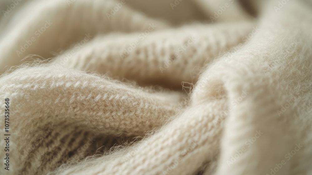 Macro shot of fine wool textile, visible fibers and weave Macro shot of fine wool textile, visible fibers and weave