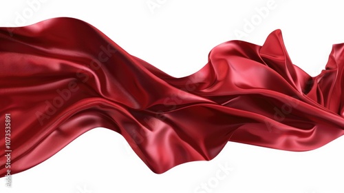 Luxurious Red Silk Ribbon Texture