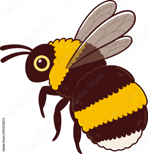 Cute bumblebee illustration