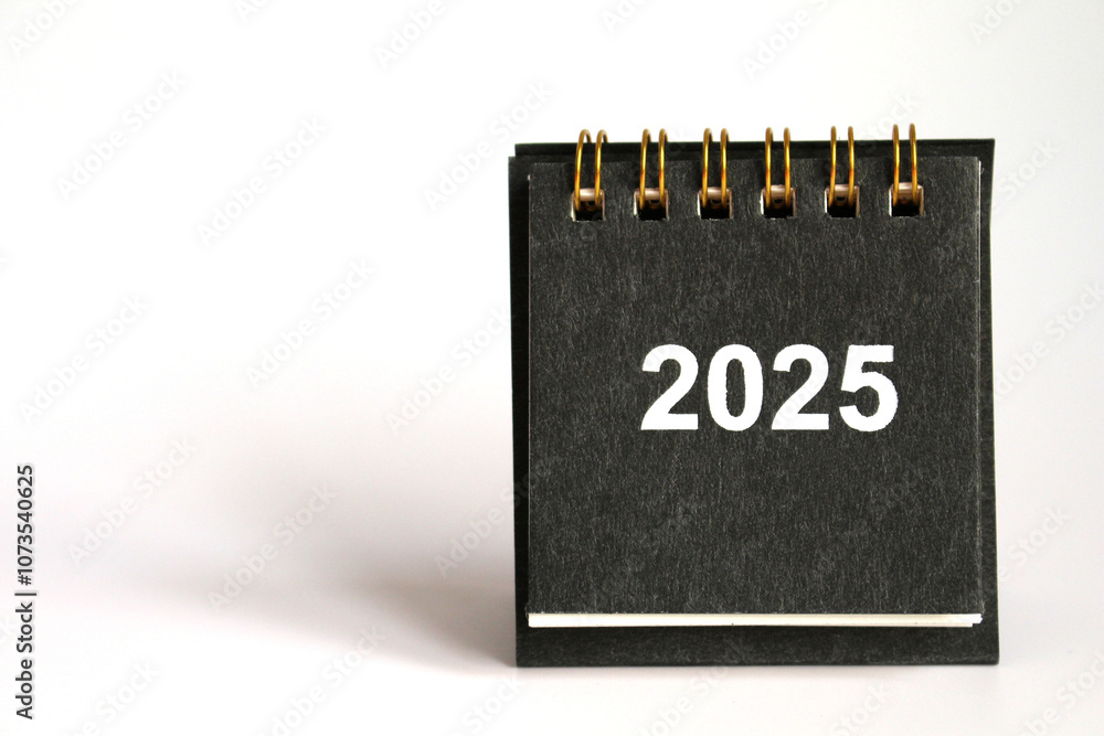 Monthly calendar template for the new year 2025 desk calendar,isolated on white background Monthly calendar template for the new year 2025 desk calendar,isolated on white background
