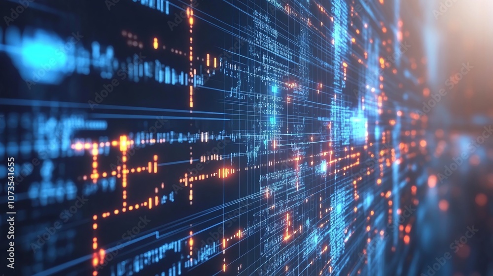 abstract technology and digital data flow background abstract technology and digital data flow background