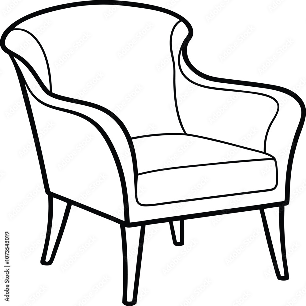 chair line art, chair outline vector illustration chair line art, chair outline vector illustration
