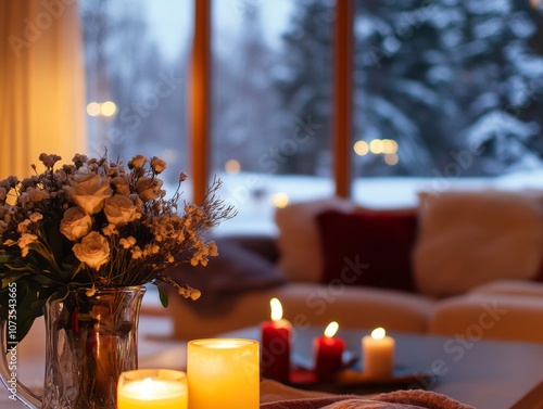 White Roses in a Glass Vase...