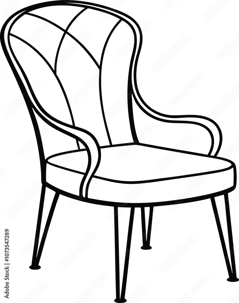 chair line art, chair outline vector illustration chair line art, chair outline vector illustration