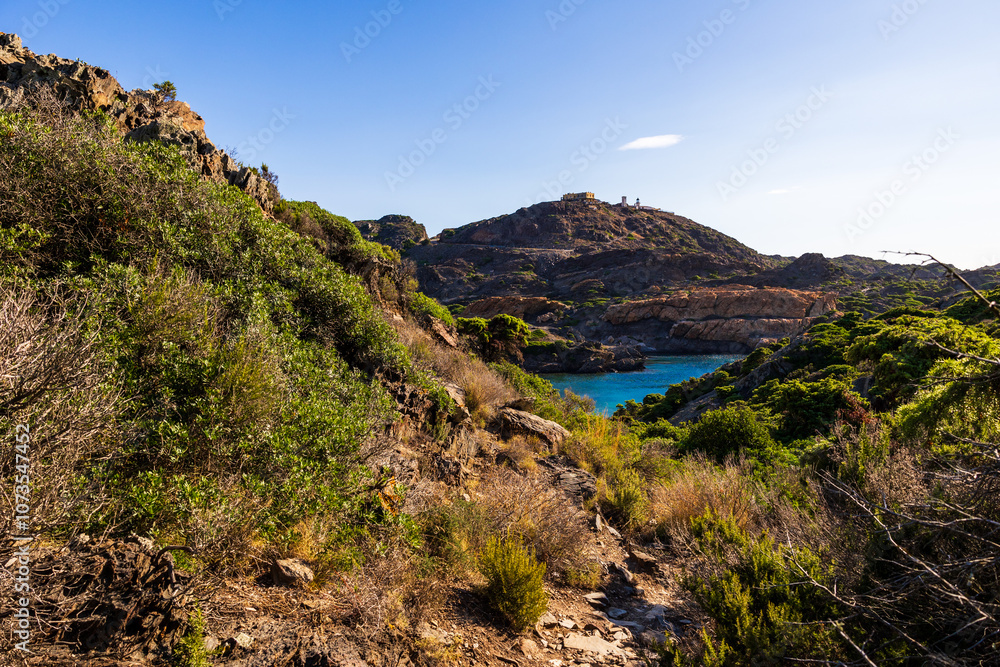Cap de Creus, on the Costa Brava in Spain, dominated by a lighthouse Cap de Creus, on the Costa Brava in Spain, dominated by a lighthouse