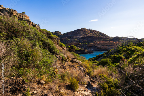 Cap de Creus, on the Costa Brava in Spain, dominated by a lighthouse