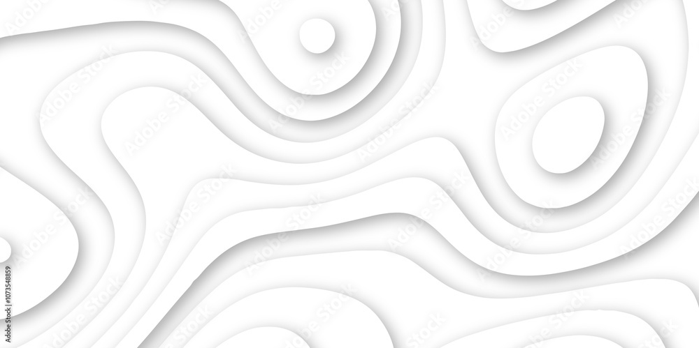 Abstract luxury white modern 3d papercut background. Minimal abstract vector wave carve diamond topography line circle creative topography map circle and wave line smooth multilayer pattern. papercut. Abstract luxury white modern 3d papercut background. Minimal abstract vector wave carve diamond topography line circle creative topography map circle and wave line smooth multilayer pattern. papercut.