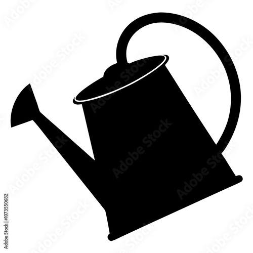 Watering Can Silhouette vector illustration