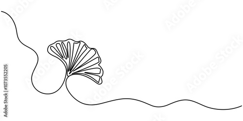 Ginkgo Biloba Leaves On White Background, Fresh ginkgo biloba green leaf continuous one line drawing, Ginkgo biloba leaves, Close-up of yellow leaves against white background