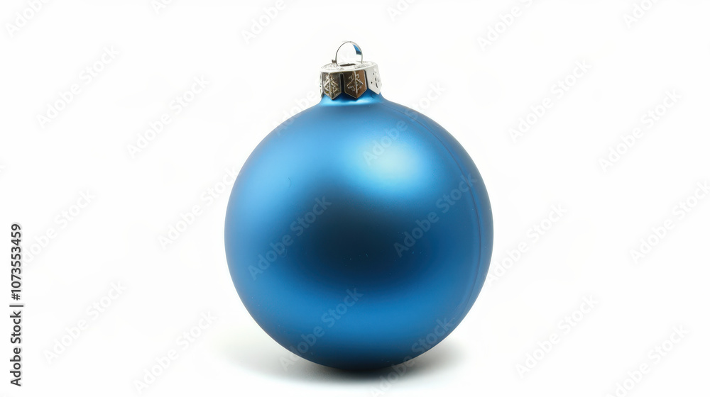 blue christmas ball isolated on white blue christmas ball isolated on white