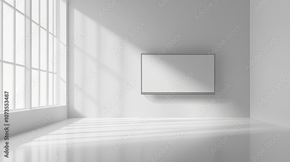 Fototapeta premium empty white room