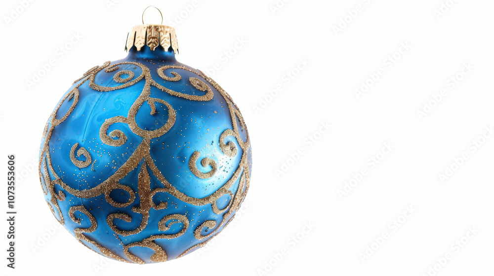 blue christmas ball isolated on white blue christmas ball isolated on white