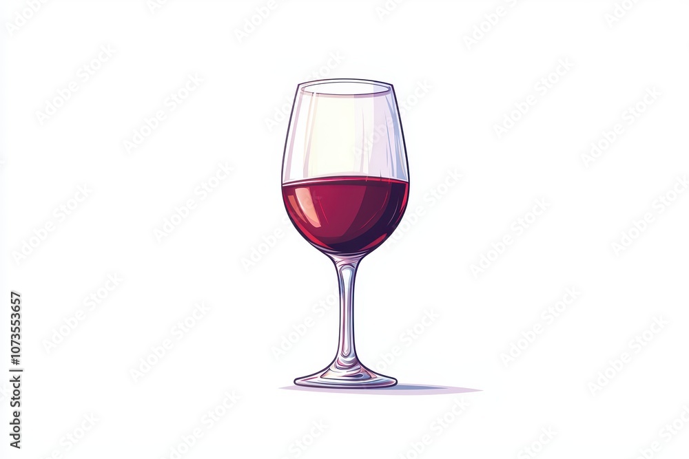 A stylish glass filled with rich red wine on a minimalist backdrop. A stylish glass filled with rich red wine on a minimalist backdrop.