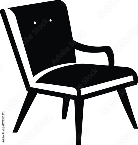 chair silhouette vector illustration chair icon