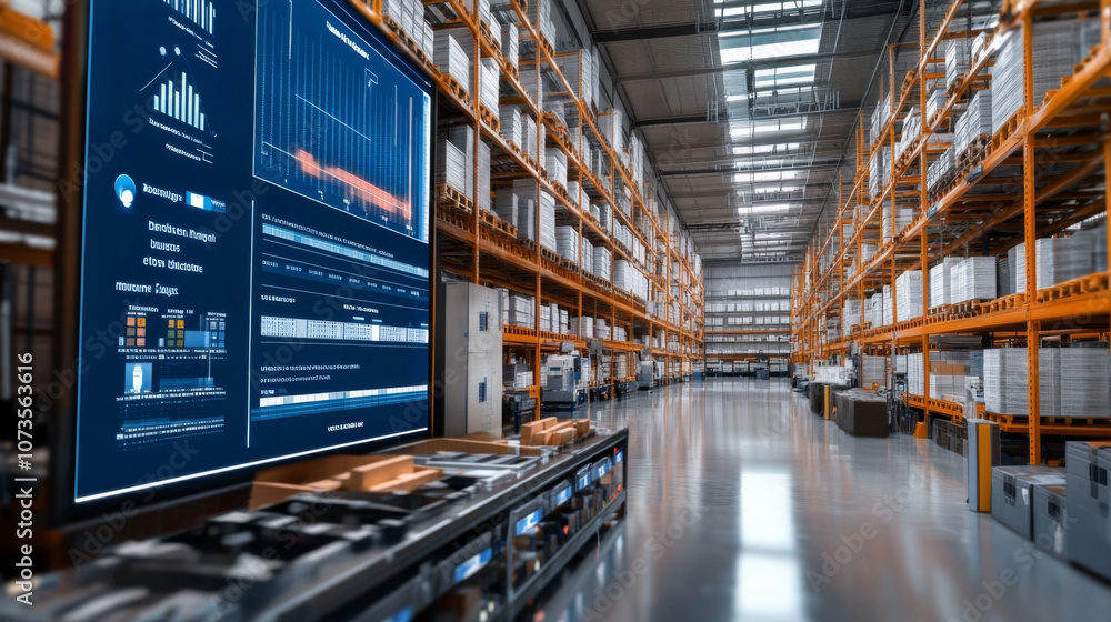 Interactive SCM software dashboard with inventory and demand forecasting analytics Interactive SCM software dashboard with inventory and demand forecasting analytics