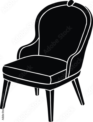 chair silhouette vector illustration chair icon