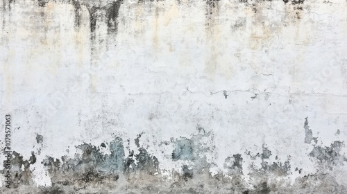 Distressed white and gray wall texture with grunge effect, representing aged and industrial decor 