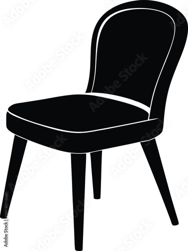 chair silhouette vector illustration chair icon