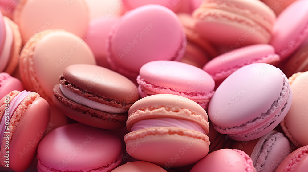 Macarons, a confectionery product. Sweetness. French dessert. Macarons, a confectionery product. Sweetness. French dessert.