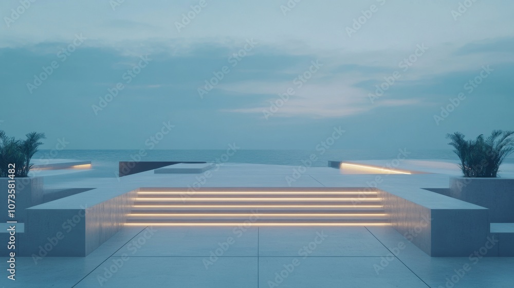 Fototapeta premium swimming pool in hotel