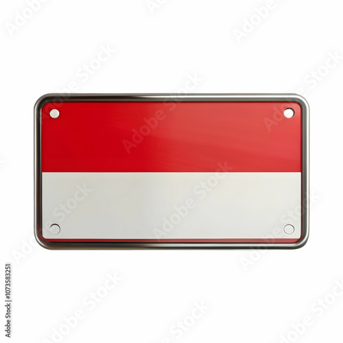 Free Download A colorful Indonesian license plate featuring distinct characters and numbers. - GFXLoad