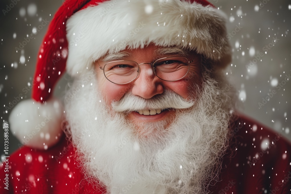 portrait of happy smiling santa claus portrait of happy smiling santa claus