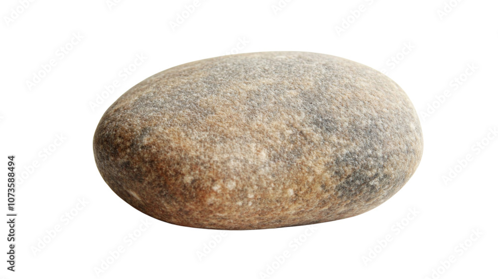 Round river stone on a transparent background Round river stone on a transparent background