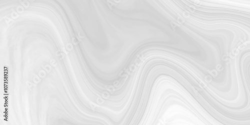 White and grey liquid marble pattern texture natural background.  Liquify Swirl white and gray color art. Beautiful drawing with the divorces and wavy lines in gray tones. 