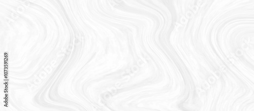 White and grey liquid marble pattern texture natural background.  Liquify Swirl white and gray color art. Beautiful drawing with the divorces and wavy lines in gray tones. 