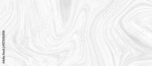 White and grey liquid marble pattern texture natural background.  Liquify Swirl white and gray color art. Beautiful drawing with the divorces and wavy lines in gray tones. 