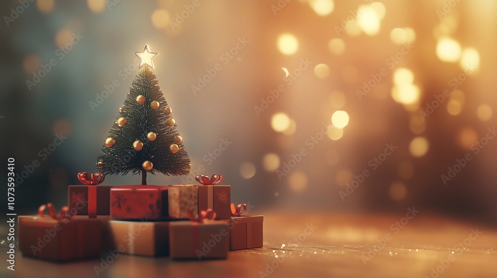 Christmas themed poster, space for text. Christmas themed poster, space for text.