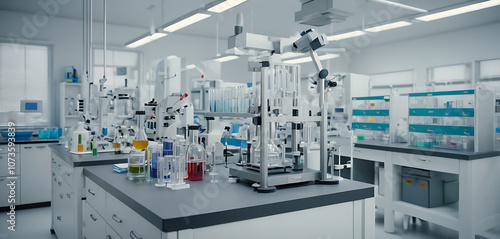 Modern Laboratory Setup with Advanced Equipment