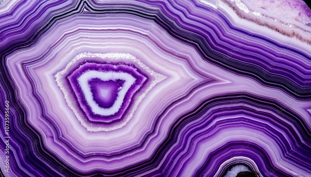 Fototapeta premium Banded agate, AI generated