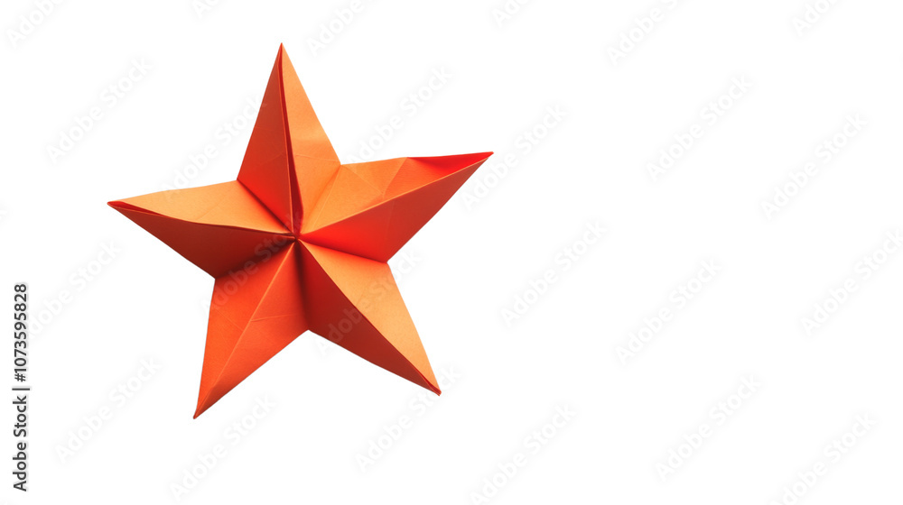 Obraz premium Paper star transparent background