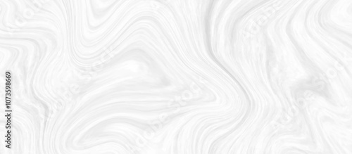White and grey liquid marble pattern texture natural background.  Liquify Swirl white and gray color art. Beautiful drawing with the divorces and wavy lines in gray tones. 