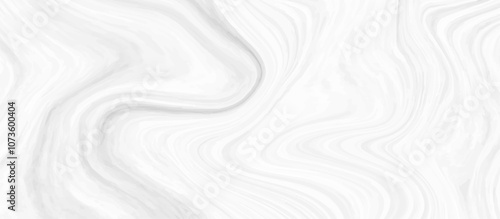 White and grey liquid marble pattern texture natural background.  Liquify Swirl white and gray color art. Beautiful drawing with the divorces and wavy lines in gray tones. 