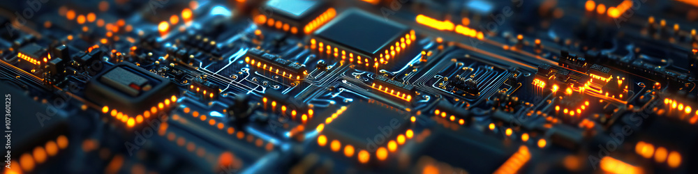 Miniature Maze: An intricate network of tiny circuitry, meticulously assembled. Miniature Maze: An intricate network of tiny circuitry, meticulously assembled.