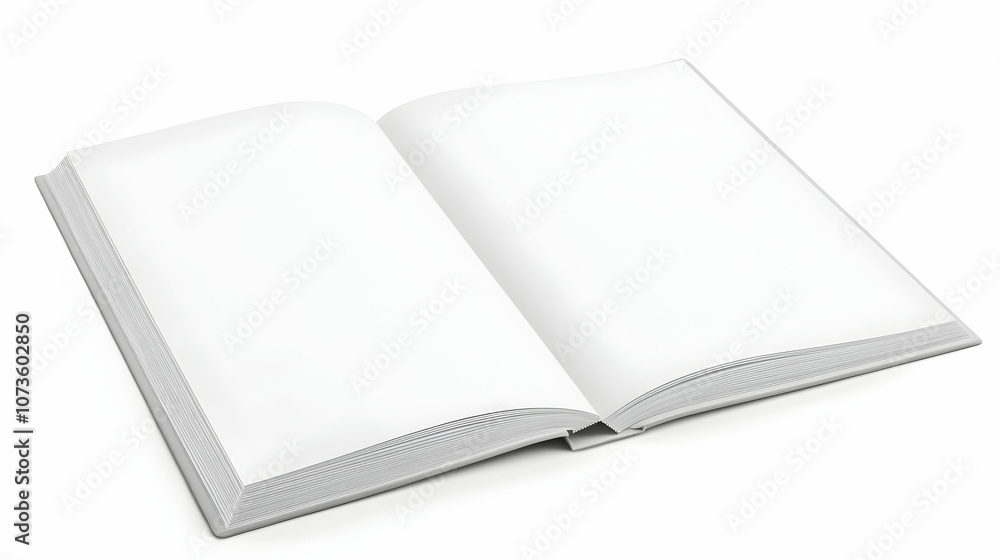 Blank open book isolated on white background. Blank open book isolated on white background.