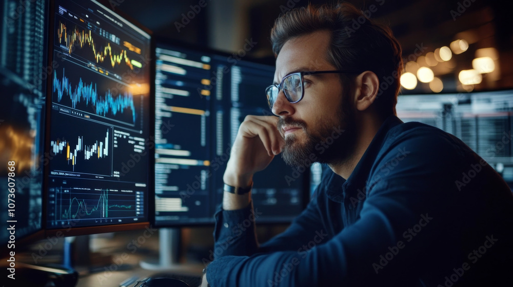 Proficient Finance Analyst Examining Optimized Portfolio Yield and Funding Sources Proficient Finance Analyst Examining Optimized Portfolio Yield and Funding Sources